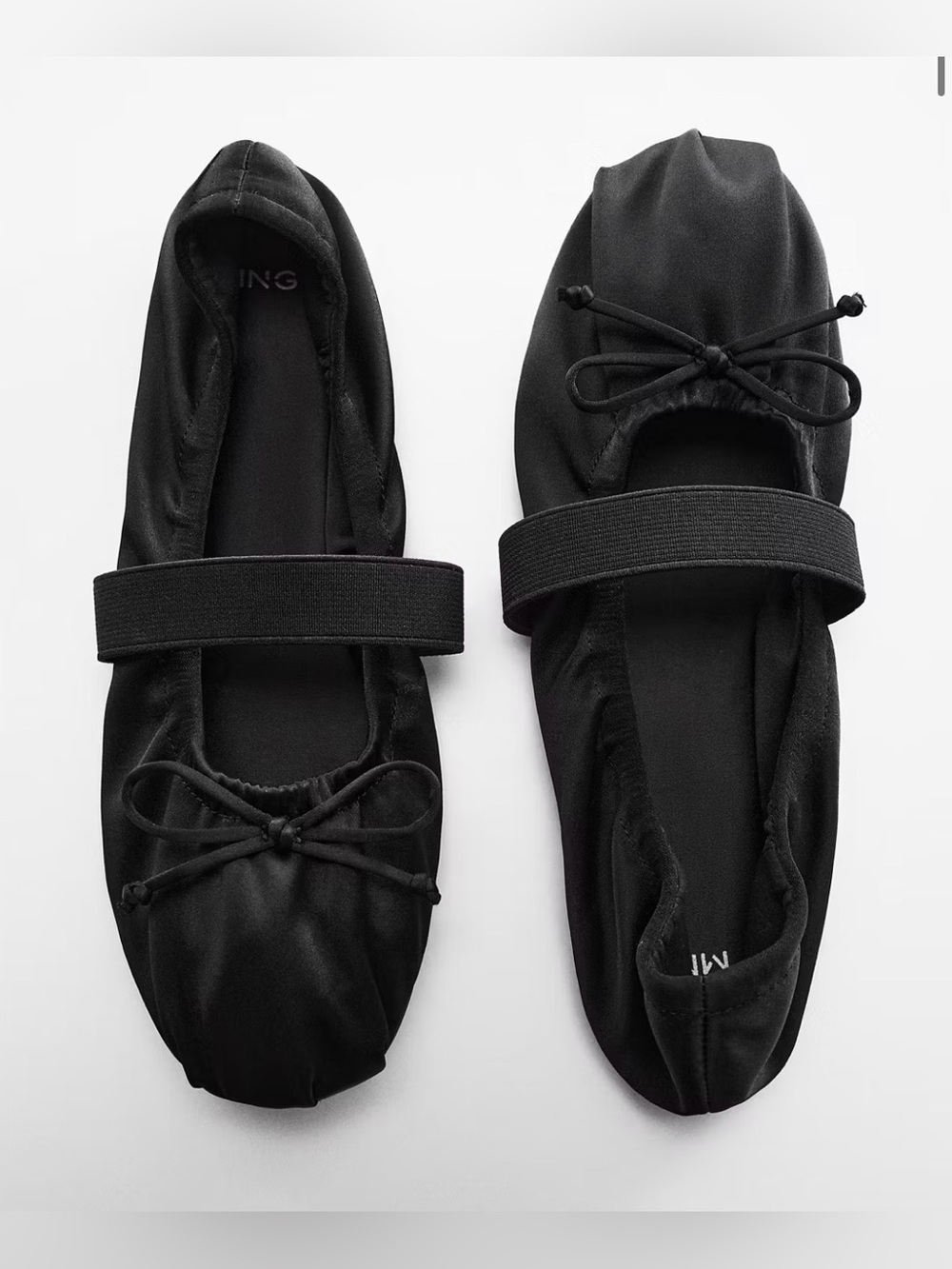 MANGO Ballet Flats with Elastic Strap Women EUR 37 / US 7